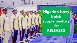 Read more about the article Nigerian Navy Batch 38 Supplementary List 2025 Released