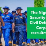 The Nigeria Security and Civil Defence Corps recruitment portal 2025/2026