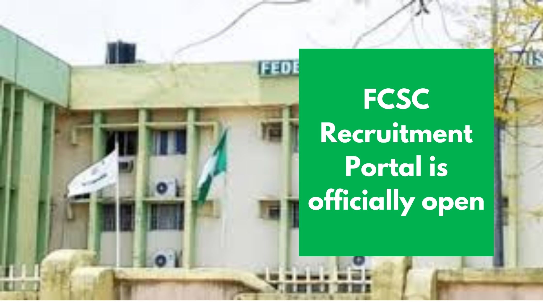 You are currently viewing FCSC Recruitment Portal 2026 is officially open